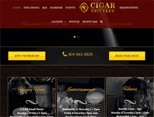 Tablet Screenshot of cigarcityclub.com